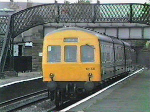 Metrocammell DMU Broughty Ferry station 1980s