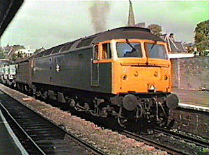 Class 47 47089 Broughty Ferry station 1980s