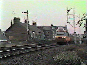 Trains at St Vincent Street Broughty Ferry 1980s