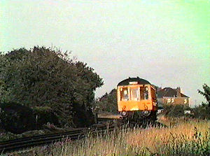 Up Class 119 DMU approaching Broughty Ferry