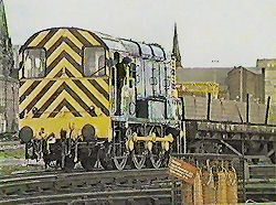Diesel 08 shunter 08 762 at Dundee