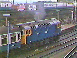 Class 27 27012 departing Dundee for Edinburgh