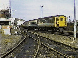 ScotRail push pull train Camperdown Junction Dundee