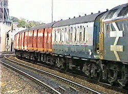 Red Postal train Camperdown Junction Dundee