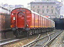 Red Postal train Camperdown Junction Dundee