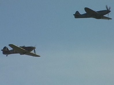 BBMF Spitfire and Hurricane