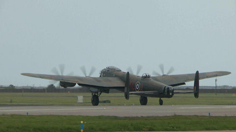 Avro Lancaster of RAF BBMF at Leuchars