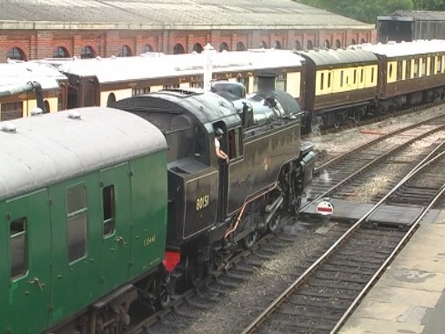 BR Class 4MT at Sheffield Park, Bluebell Railway