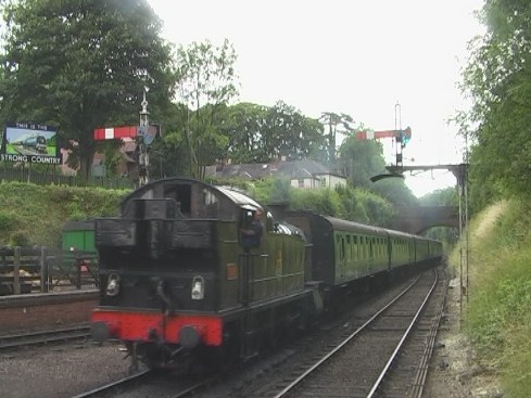 GWR 52XX tank engine at Alresford, Mid Hants (Watercress) Railway