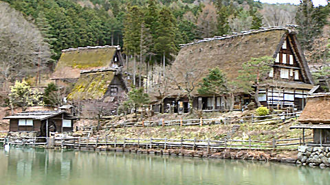 gassho zukuri 
    houses, Hida Folk Museum, Takayama