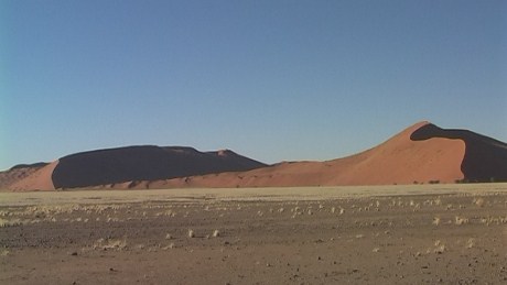Linear dunes in the Namib Desert