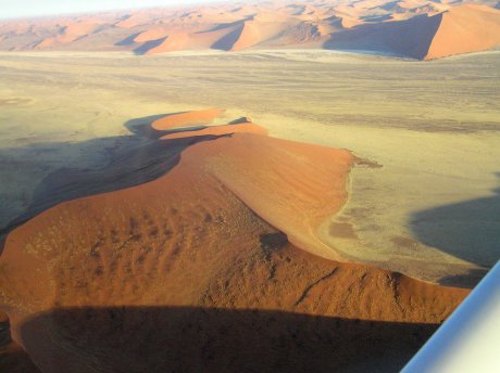 Desert flight, Namibia