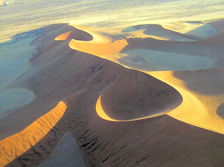 Desert flight, Namibia
