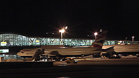 London Heathrow by night