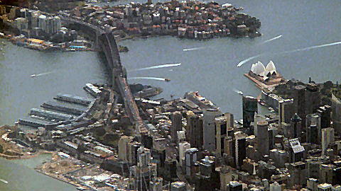 Sydney Harbour Bridge - climb out from Sydney