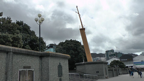 Mast of the WAHINE, Wellington, New Zealand