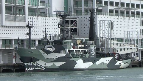 SAM SIMON anti-poaching vessel - Auckland
