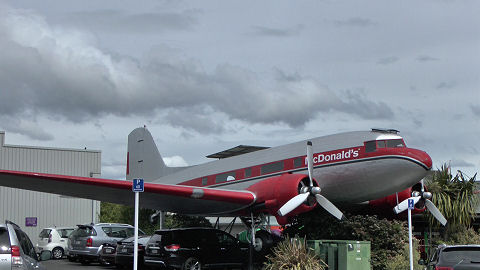 McDonald's Douglas DC3, Taupo, New Zealand