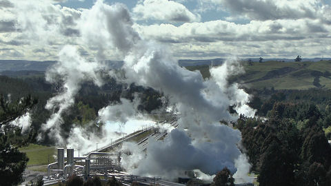 Geothermal power station, Taupo, New Zealand