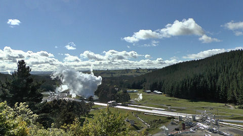 Geothermal power station, Taupo, New Zealand