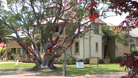 yarn bombing, Rotorua