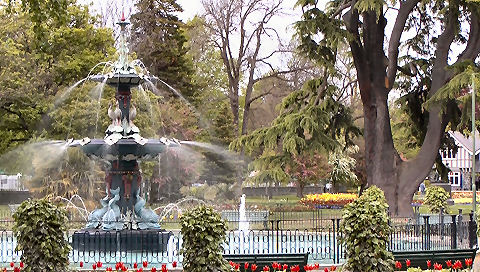 Peacock Fountain, Christchurch Botanic Gardens