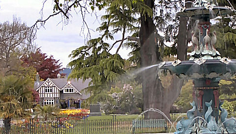 Peacock Fountain, Christchurch Botanic Gardens