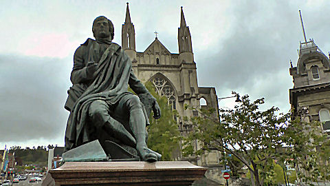 Robert Burns Statue Octagon, Dunedin