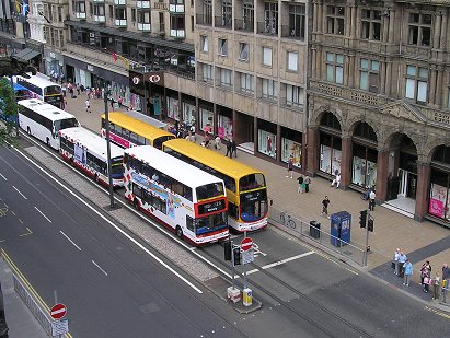 Princes Strteet traffic Edinburgh