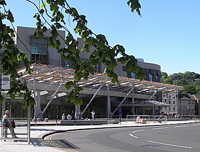 Sottish Parliament entrance