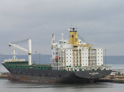 MV AS ASTURIA Leith Docks from Britannia