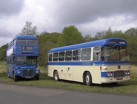Alexander blue-liveried Routemaster RM