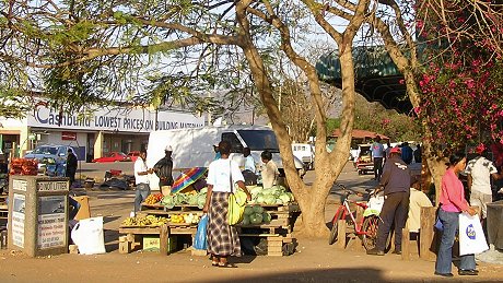 Street market, Mkuze