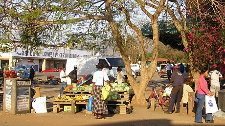 Street market, Mkuze