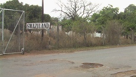 Entering Swaziland at Jeppe's Reef