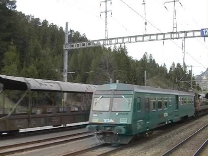 Road vehicle transporter at Kandersteg