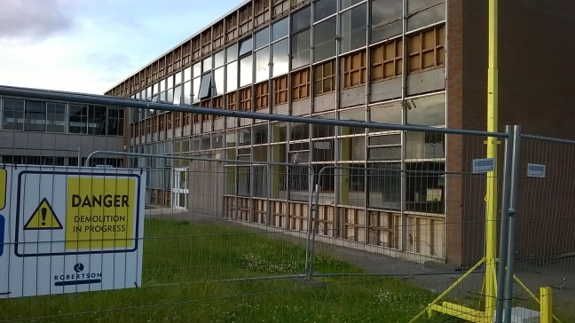 Demolition of Forfar Academy