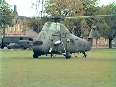 Cameron Barracks and Wessex helicopter