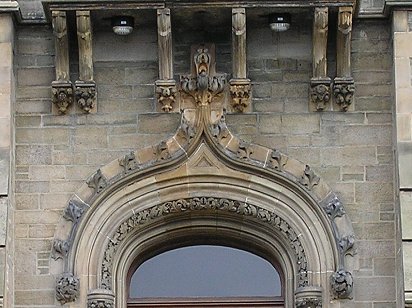 Morgan Academy restored stone work
