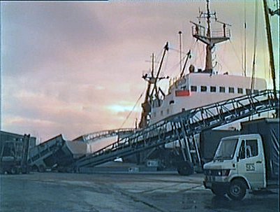 Bulk grain handling, Dundee Port Authority 1980s