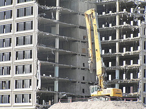 Demolition of Taydside House, Dundee