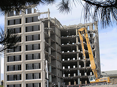 Demolition of Taydside House, Dundee