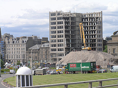 Demolition of Taydside House, Dundee