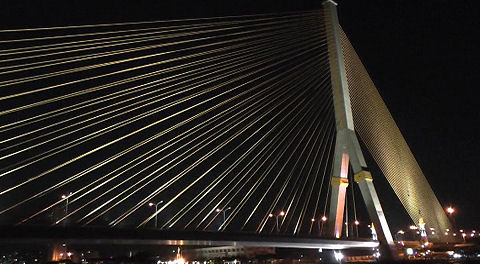 Rama VIII suspension bridge, Bangkok