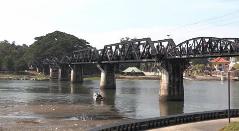 Bridge on the River Kwai at Tamarkan, Thailand