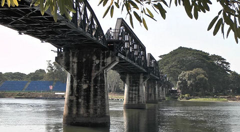 Bridge on the River Kwai at Tamarkan, Thailand