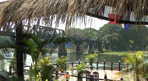 Bridge on the River Kwai at Tamarkan, Thailand