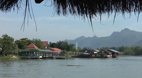 Barge cruise on the Khwae Yai, Thailand