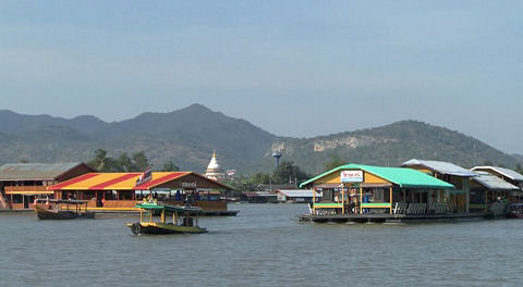 Barge cruise on the Khwae Yai, Thailand