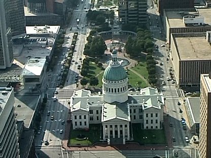 St Louis Old Court House from Gateway Arch